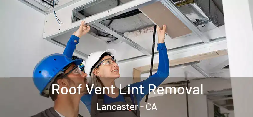 Roof Vent Lint Removal Lancaster - CA